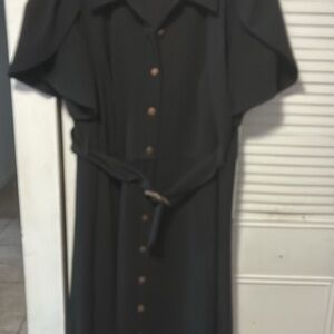 Calvin Klein Black Long Sleeve Dress